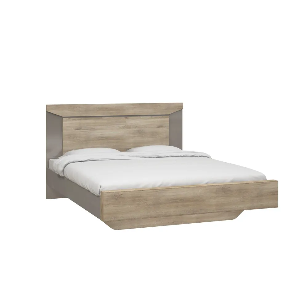 asp__tweepersoonsbed_yona_0.webp ASP - Tweepersoonsbed Yona - Lichte Eik/Grijs - 160x104x200cm | Belga Meubelen Clearance