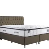 2BM - Boxspring Mozart - Met opbergruimte - Stof - Antraciet Fluweel - 200x125x200cm | Belga Meubelen Clearance