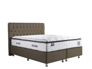 2BM - Boxspring Mozart - Met opbergruimte - Stof - Antraciet Fluweel - 200x125x200cm | Belga Meubelen Clearance