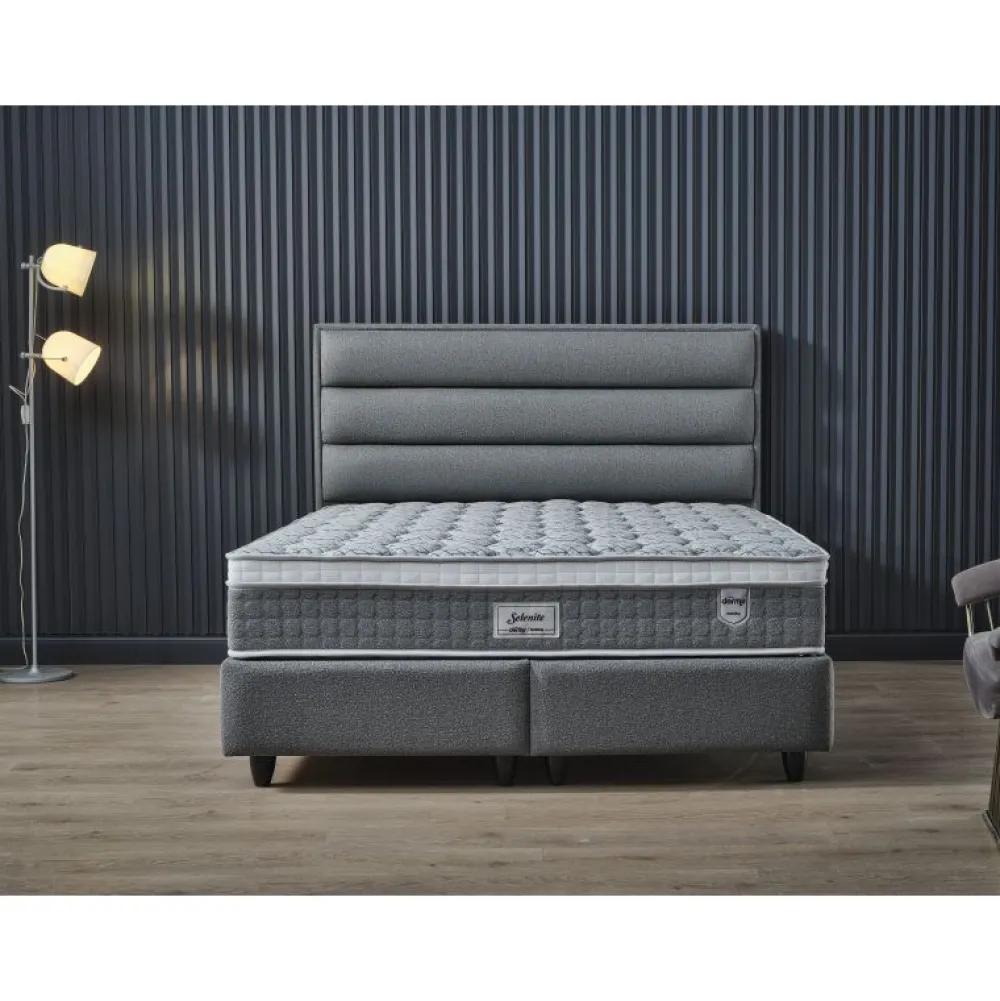 bm__boxspring_selenite__s_0.webp 2BM - Boxspring Selenite - Stof - Grijs - 160x140x200cm | Belga Meubelen Discount