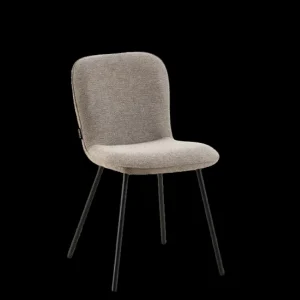 2BM - Eetkamerstoel Evita - Stof - Taupe - Stof - 45x85x50cm | Belga Meubelen Clearance