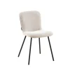 2BM - Eetkamerstoel Evita - Stof - Lichtgrijs - Stof - 45x85x50cm | Belga Meubelen Clearance