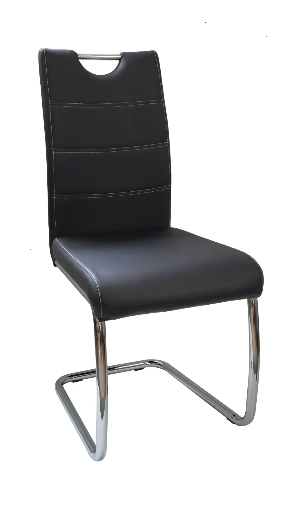 bm__eetkamerstoel_s__kuns_0.webp 2BM - Eetkamerstoel S20 - Kunstleder - Zwart - 44x97x55cm | Belga Meubelen Online