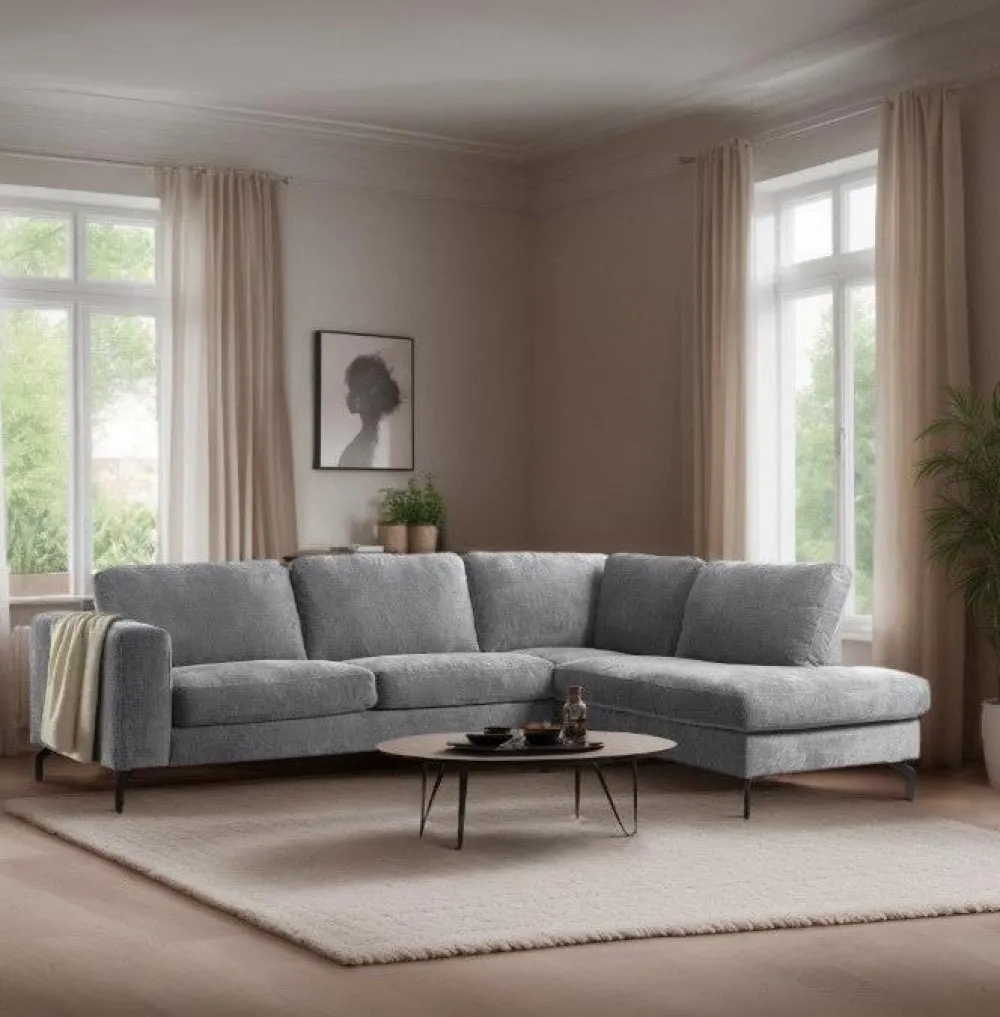 bm__hoeksalon___stof__gri_0.webp 2BM - Hoeksalon 3620 - Stof - Grijs - Rechts - 262x205cm | Belga Meubelen Fashion