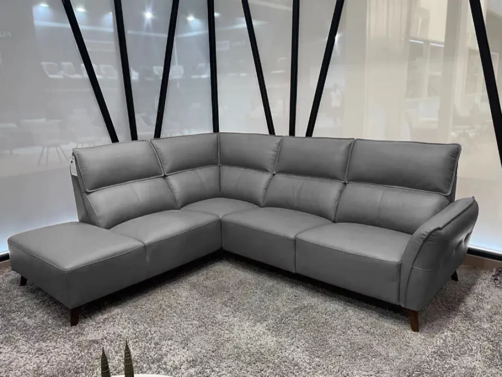 bm__hoeksalon_dallas__lin_0.webp 2BM - Hoeksalon Dallas - Links - Leder - Grijs - 245x210cm | Belga Meubelen Fashion
