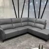 2BM - Hoeksalon Dallas - Rechts - Leder - Grijs - 245x210cm | Belga Meubelen Clearance
