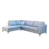 2BM - Hoeksalon Harlem - Links - Stof - Lichtgrijs - 285x220cm | Belga Meubelen Clearance