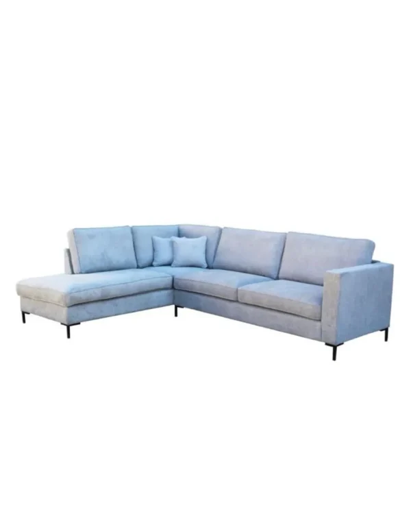 2BM - Hoeksalon Harlem - Links - Stof - Lichtgrijs - 285x220cm | Belga Meubelen Clearance