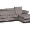 2BM - Hoeksalon Macon - Rechts - Grijze Stof - Bedfunctie - Opbergruimte - L262x170xD92xH96cm | Belga Meubelen Hot