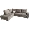 2BM - Hoeksalon Marseille - Links - Stof - Grijs - 220x85x270cm | Belga Meubelen New