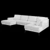 2BM - Hoeksalon Orion - Rechts - Stof - Wit Boucle - - 150x330x200cm | Belga Meubelen Outlet