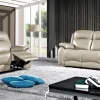 2BM - Salon Edouard - 3+2-zit - 2 relaxen - Leder - Grijs - 145/195x97x90cm | Belga Meubelen New