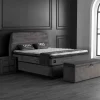 BSP - Boxspring Alberto- Stof - Grijs - 90x95x200cm | Belga Meubelen Hot
