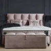 BSP - Boxspring Casper - Stof - Beige - 160x110x200cm | Belga Meubelen Discount