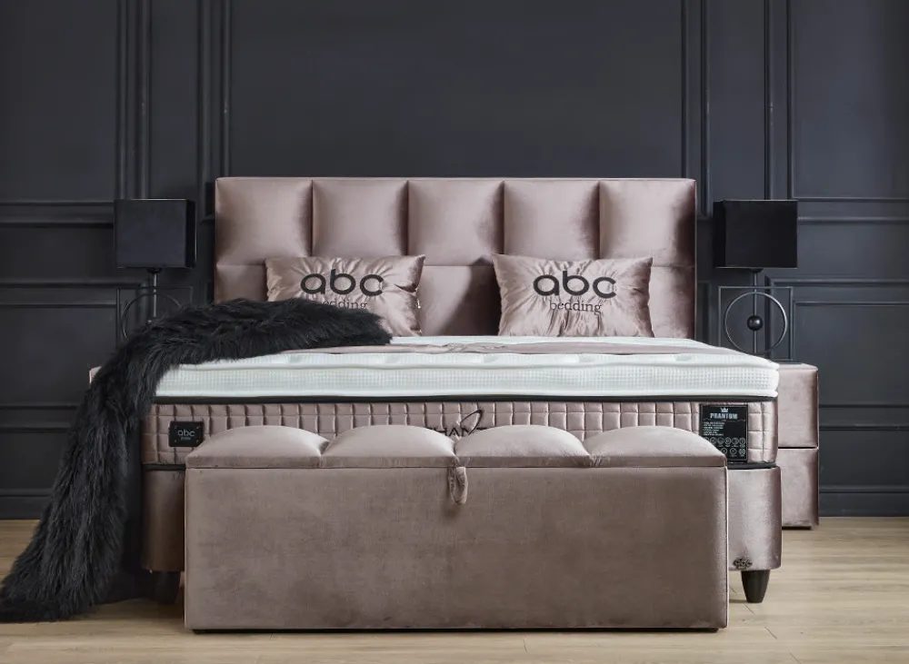 bsp__boxspring_casper__st_0-1.webp BSP - Boxspring Casper - Stof - Beige - 160x110x200cm | Belga Meubelen Discount