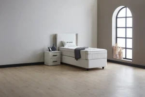 BSP - Boxspring Diamond - Stof - Beige - 90x110x200cm | Belga Meubelen Sale