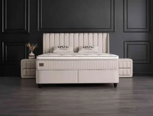 BSP - Boxspring Doni - Stof - Beige - 180x105x200cm | Belga Meubelen Discount