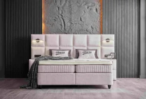 BSP - Boxspring Free - Stof - Beige - 160x110x200cm | Belga Meubelen Best