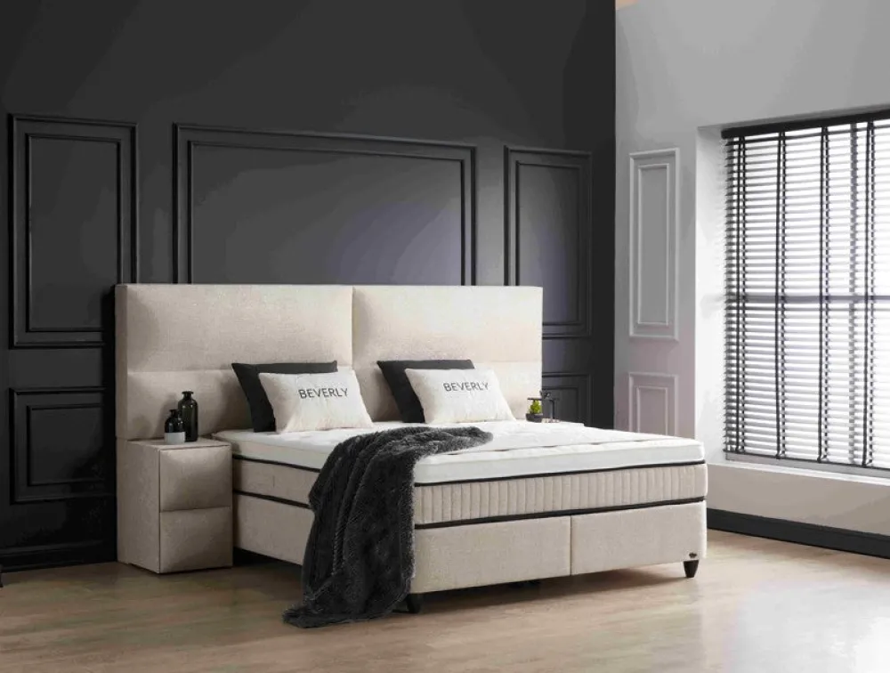 bsp__boxspring_hills__sto_0-1.webp BSP - Boxspring Hills - Stof - Beige - 180x110x200cm | Belga Meubelen Fashion