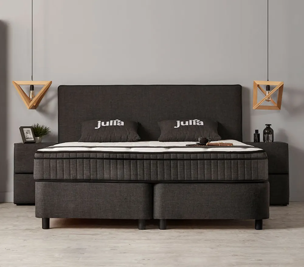 bsp__boxspring_julia__sto_0-2.webp BSP - Boxspring Julia - Stof - Bruin - 140x110x200cm | Belga Meubelen New