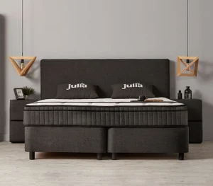 BSP - Boxspring Julia - Stof - Bruin - 160x110x200cm | Belga Meubelen Discount