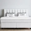 BSP - Boxspring Lucy - Stof - Beige - 180x110x200cm | Belga Meubelen Hot