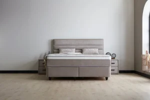 BSP - Boxspring Maja - Stof - Taupe - 180x110x200cm | Belga Meubelen Hot