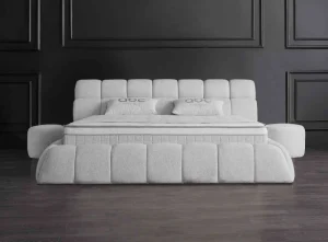BSP - Boxspring Mino - Stof - Beige - 140x85x200cm | Belga Meubelen New