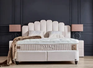BSP - Boxspring Rita - Stof - Beige - 180x110x200cm | Belga Meubelen New