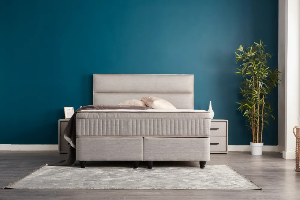 bsp__boxspring_sunny__sto_0.webp BSP - Boxspring Sunny - Stof - Beige - 90x110x200cm | Belga Meubelen Online