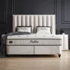 BSP - Boxspring Tony - Stof - Beige - 160x110x200cm | Belga Meubelen Best