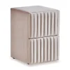 BSP - Nachtkastje Rita - Stof Beige - 50x55x50cm | Belga Meubelen Outlet