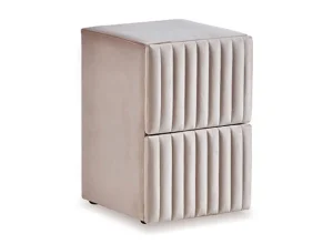 BSP - Nachtkastje Rita - Stof Beige - 50x55x50cm | Belga Meubelen Outlet