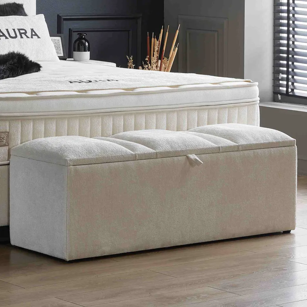 bsp__opbergbank_alana___s_0.webp BSP - Opbergbank Alana - Stof Beige - 140x65x50cm | Belga Meubelen Online