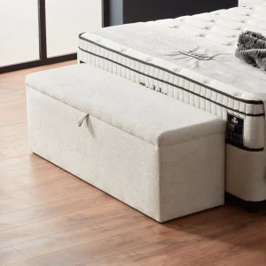 BSP - Opbergbank Beer - Stof Beige - 140x65x50cm | Belga Meubelen Best