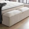 BSP - Opbergbank Hills - Stof Beige - 180x65x50cm | Belga Meubelen Sale