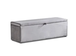 BSP - Opbergbank Italia - Stof Grijs - 140x65x50cm | Belga Meubelen Best
