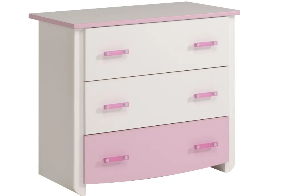 commode_biotiful__witroze_0.webp Commode Biotiful - Wit/Roze - 90x79x45cm | Belga Meubelen Online