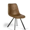 DEC - Eetkamerstoel Delia - Kunstleder - Cognac - 44x84x57cm | Belga Meubelen Sale