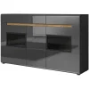 Dressoir Hektor - Wit/Grijs/Eik - Twee kleuren - 137x92x39cm | Belga Meubelen Fashion