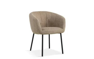 Eetkamerstoel Seville - Stof - Taupe - Boucle - Stof 79x59x62cm | Belga Meubelen Fashion
