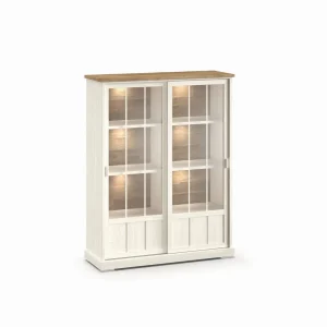 Evan - Barkast Patio - BAR1 - K468 - Lariks/Oude teak - 143x185x50cm | Belga Meubelen Fashion