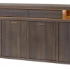 Evan - Dressoir Livia - DR2 - K676 - Gouden eik/Goud - 207x93x50cm | Belga Meubelen Fashion