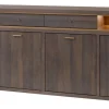 Evan - Dressoir Livia - DR1 - K676 - Gouden eik/Goud - 243x93x50cm | Belga Meubelen Best