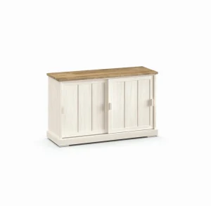 Evan - Dressoir Patio - DR4 - K468 - Lariks/Oude teak - 143x88x50cm | Belga Meubelen Outlet
