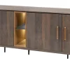 Evan - Dressoir Star - DR1 - K676 - Gouden eik/Goud - 245x84x50cm | Belga Meubelen New