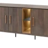 Evan - Dressoir Star - DR3 - K676 - Gouden eik/Goud - 184x84x50cm | Belga Meubelen Sale