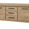 Evan - Dressoir Udine - DR2 - K661 - Oranje teakhout/Zwart - 469x88x52cm | Belga Meubelen Outlet