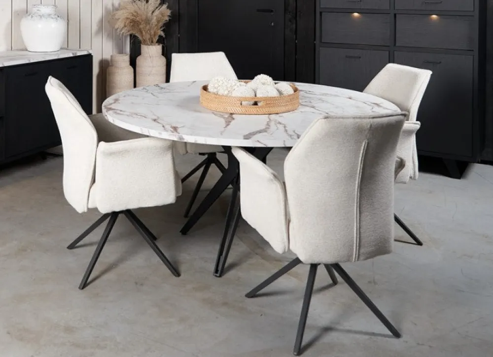 evan__eettafel_trieste__t_0-1.webp Evan - Eettafel Trieste - TR11SXMM28-K028-KCAL - Elegant black - 110x72x110cm | Belga Meubelen Sale