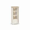 Evan - Kolomkast Patio - KB1R - K674 - Oude teak/Zwart - 77x185x50cm | Belga Meubelen New